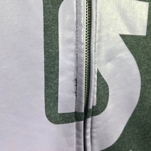 Burton Hoodie Mens Size XL Gray Purple Vertical Full-Zip Snowboard Cotton Y2K - Picture 9 of 12